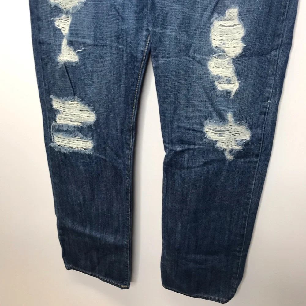 Carmar High Waisted Low Fit Baggy Straight Leg Jeans Size 28